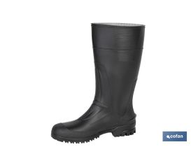 BOTA ALTA DE AGUA PVC NEGRA TALLA 46