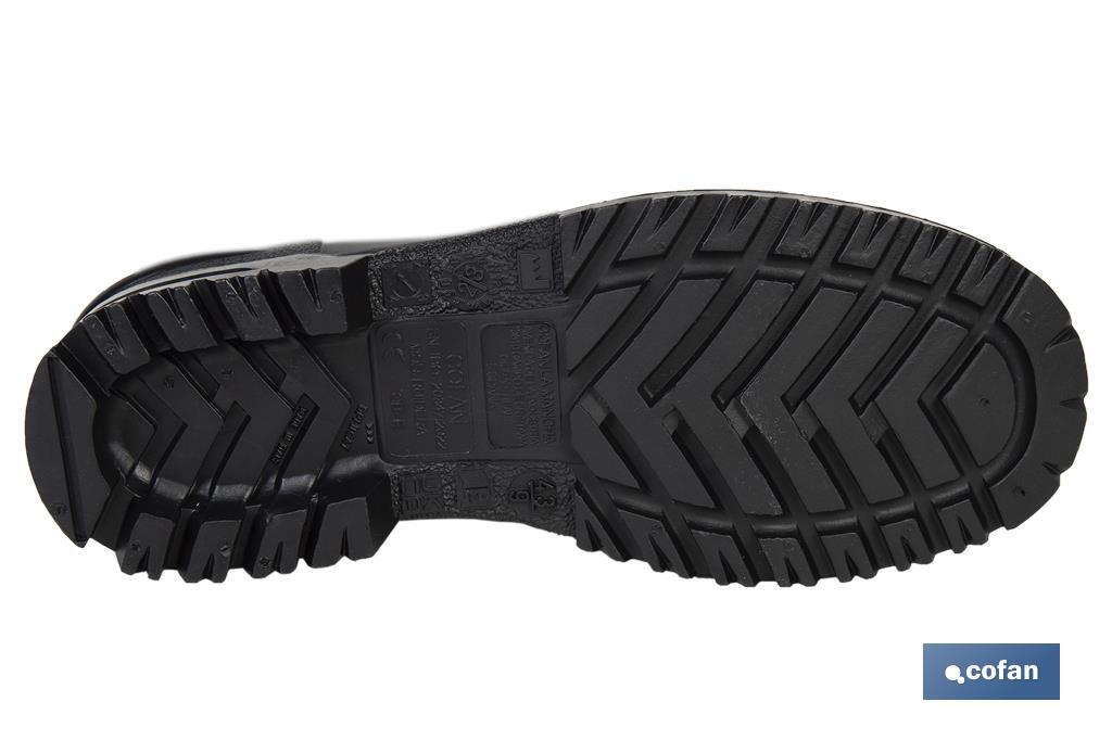 BOTA ALTA DE AGUA PVC NEGRA TALLA 46