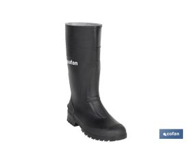 BOTA ALTA DE AGUA PVC NEGRA TALLA 46