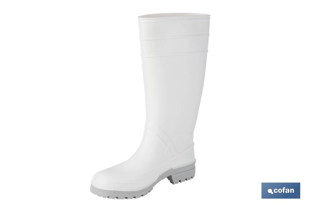 BOTA AGUA PVC BLANCA TALLA 36