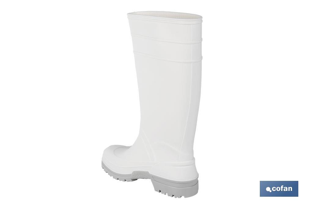 BOTA AGUA PVC BLANCA TALLA 36