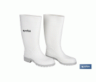 Bota de Agua | Alta | Fabricada en PVC | Color Blanco | Suela Antideslizante y Resistente a la Abrasión