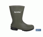 BOTA PVC VERDE MEDIA CAÑA TALLA 36