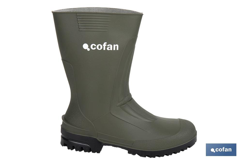 BOTA PVC VERDE MEDIA CAÑA TALLA 36