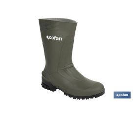 BOTA PVC VERDE MEDIA CAÑA TALLA 41