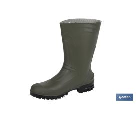 BOTA PVC VERDE MEDIA CAÑA TALLA 41