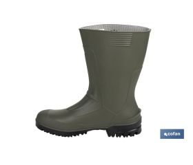 BOTA PVC VERDE MEDIA CAÑA TALLA 41