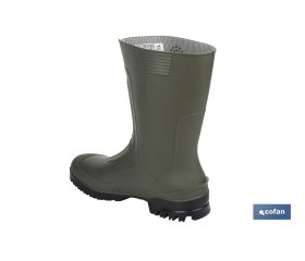 BOTA PVC VERDE MEDIA CAÑA TALLA 41