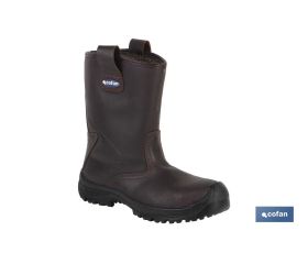 Bota de Piel | Forrada | Seguridad S3 | Modelo Megan | Calzado de Seguridad | Color Marrón