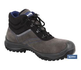 Bota de Serraje | Color Gris | Seguridad S-3 | Modelo Arion | Puntera de Carbono Light