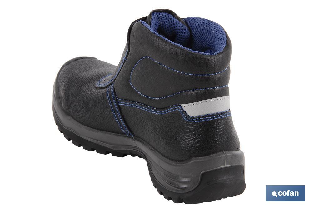 BOTA PIEL NEGRO CIERRE VELCRO S3 MODELO URIAN T 36