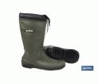 BOTA DE AGUA VERDE/NEGRA CON FORRO POLAR TALLA 36