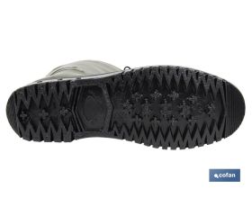 BOTA DE AGUA VERDE/NEGRA CON FORRO POLAR TALLA 47