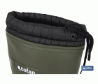 BOTA DE AGUA VERDE/NEGRA CON FORRO POLAR TALLA 36