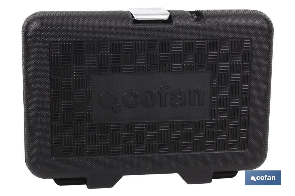 MALETIN 57 PCS PROFESIONAL VASOS Y PUNTAS 1/4