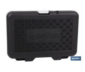 MALETIN 57 PCS PROFESIONAL VASOS Y PUNTAS 1/4