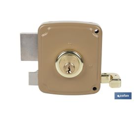 CERRADURA SOBREPONER C/CERRADERO 140mm DERECHA