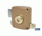 CERRADURA SOBREPONER C/CERRADERO 80mm DERECHA
