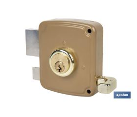 CERRADURA SOBREPONER C/CERRADERO 140mm DERECHA