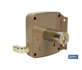 CERRADURA SOBREPONER C/CERRADERO 140mm DERECHA