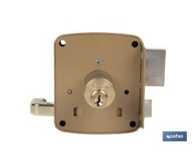 CERRADURA SOBREPONER C/CERRADERO 140mm DERECHA