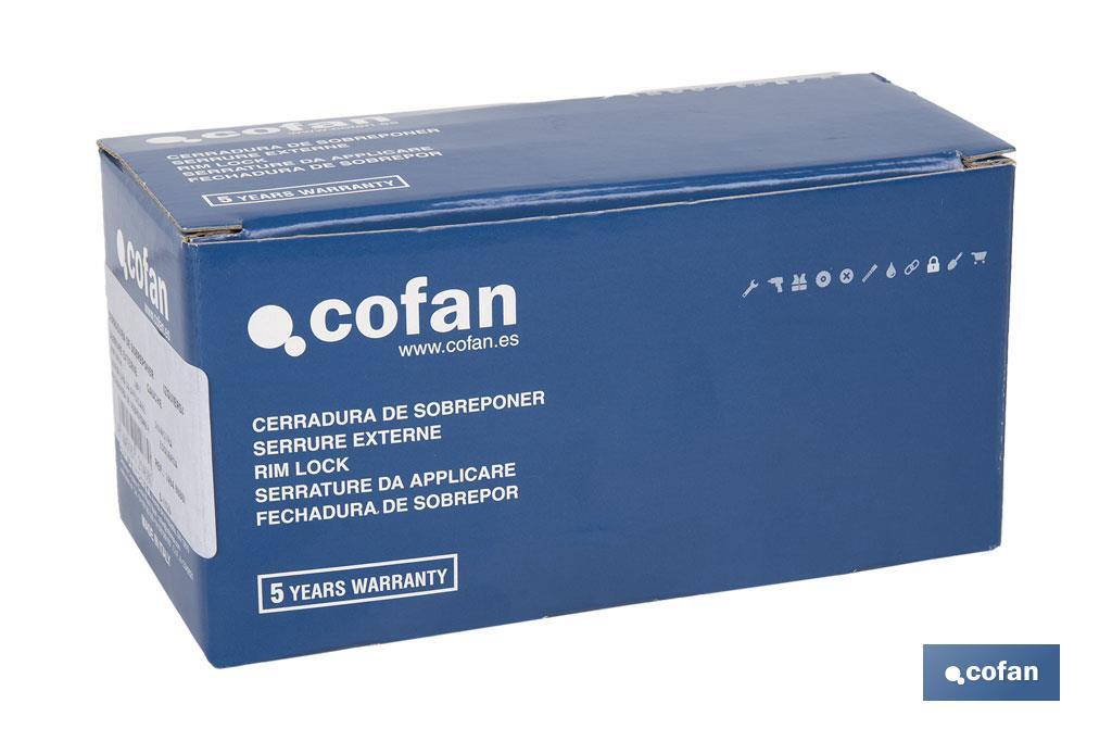 CERRADURA SOBREPONER C/CERRADERO 80mm DERECHA