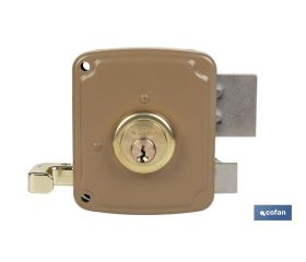CERRADURA SOBREPONER C/CERRADERO 100mm IZQUIERDA