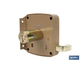 CERRADURA SOBREPONER C/CERRADERO 100mm IZQUIERDA
