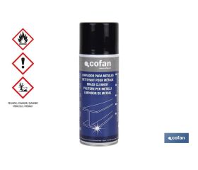 Limpiador de acero inoxidable 400 ml | Limpiador de todo tipo de metales | Propiedades antioxidantes y antipolvo