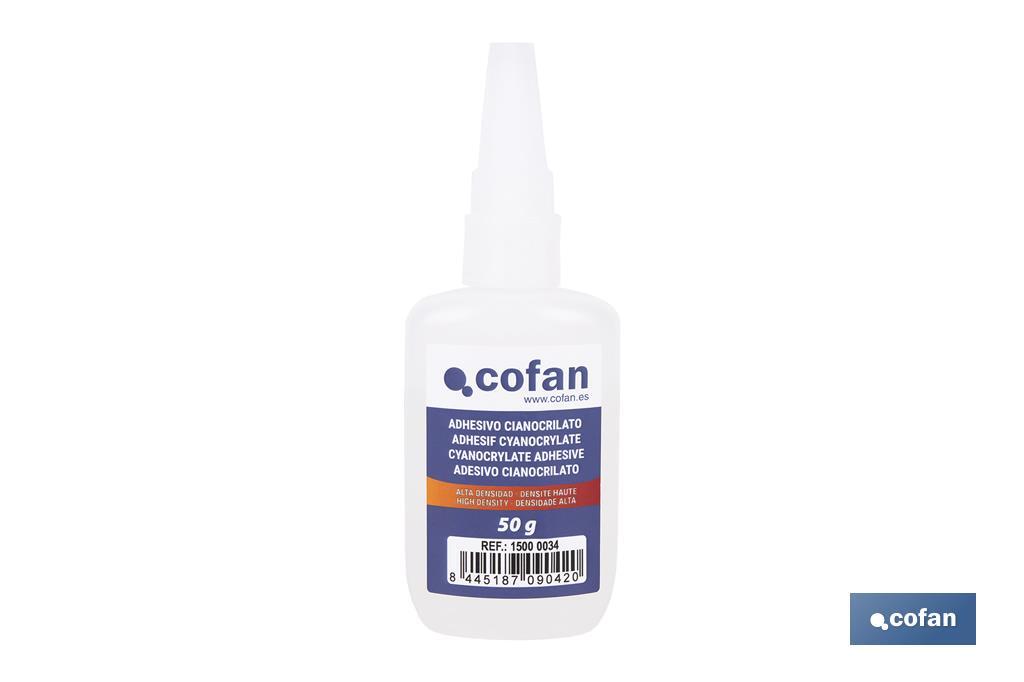 ADHESIVO CIANOACRILATO. ALTA DENSIDAD 50 G
