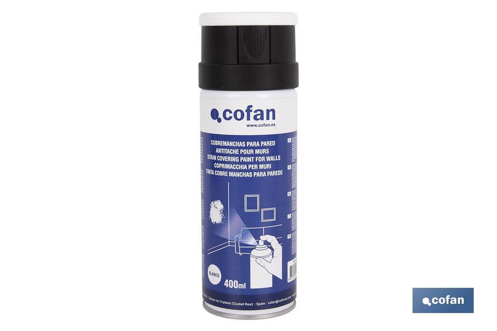 CUBREMANCHAS PARA PARED COLOR BLANCO 400 ML