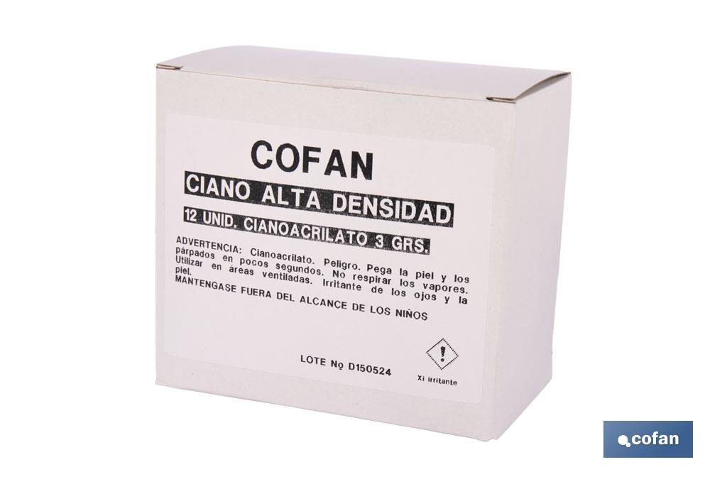 ADHESIVO CIANOACRILATO. ALTA DENSIDAD 3 G