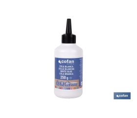 Cola blanca de 250 g y 500 g | Adhesivo rápido y fuerte para madera, papel y cartón