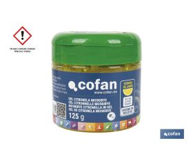 Gel de citronela con esencia de limón | Ahuyentador de insectos natural y duradero | Duración de hasta 4 semanas