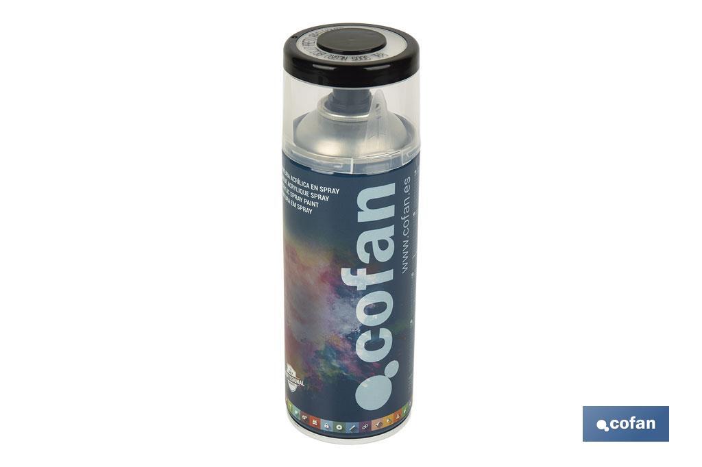 PINTURA ACRIL. 400ML 9005-NEGRO BRILLO