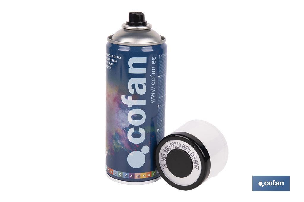 PINTURA ACRIL. 400ML 9005-NEGRO BRILLO