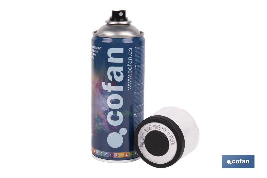 PINTURA ACRIL. 400ML 9005-NEGRO MATE