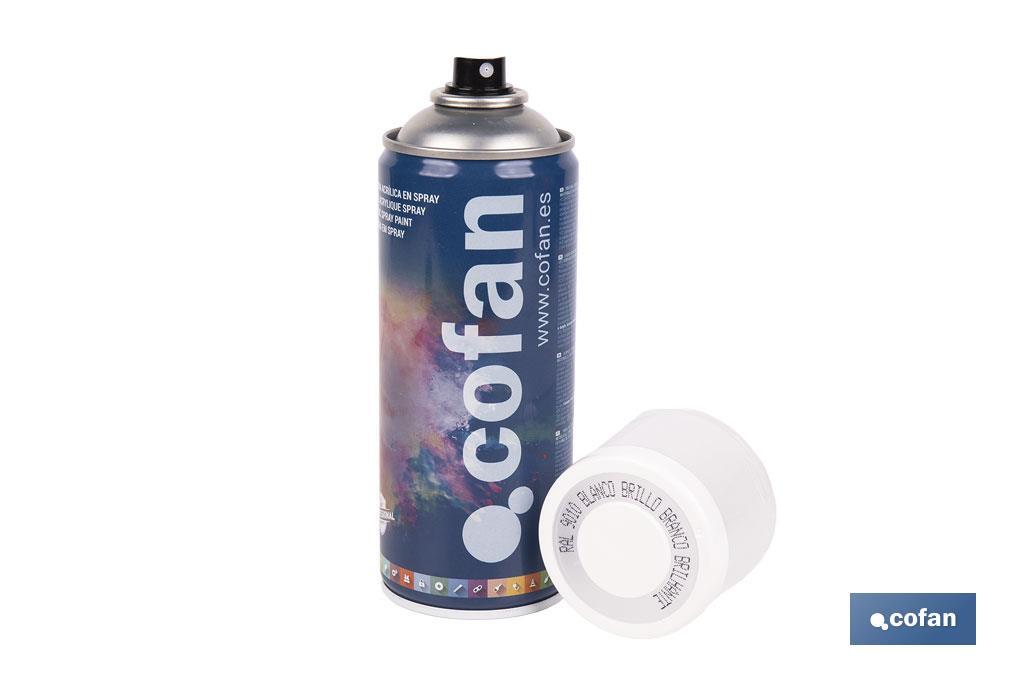 PINTURA ACRIL. 400ML 9010-BLANCO BRILLO