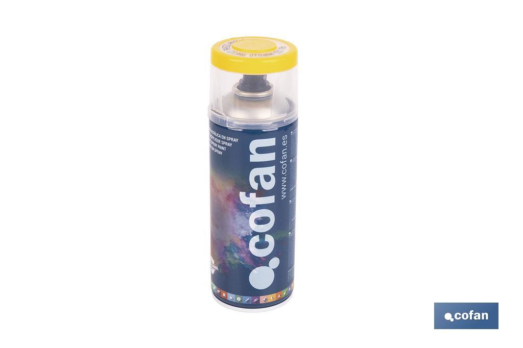 PINTURA ACRIL. 400ML 1023-AMARILLO TRAFICO