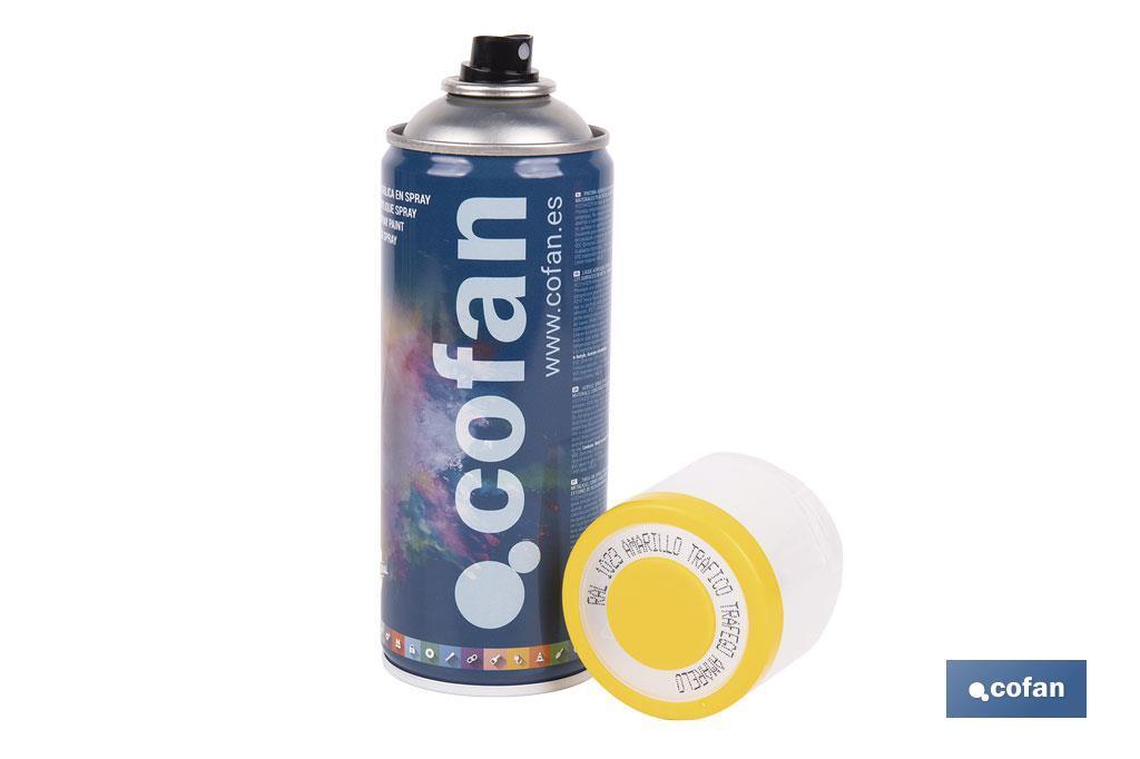 PINTURA ACRIL. 400ML 1023-AMARILLO TRAFICO