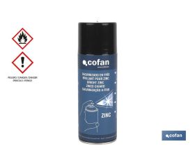 Galvanizado en frío | Envase 400 ml | Esmalte Spray Zinc | Color Plata | Protege el Metal