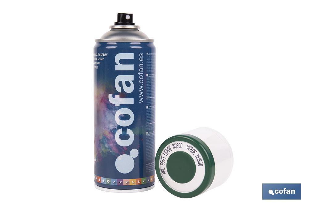 PINTURA ACRIL. 400ML 6005-VERDE MUSGO