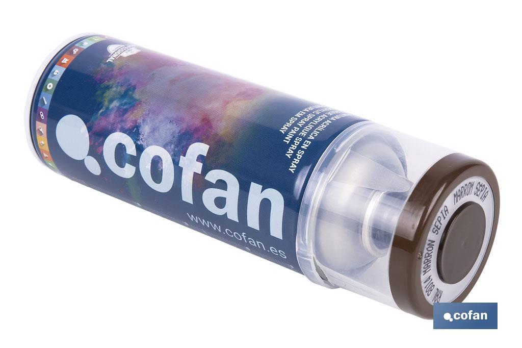 PINTURA ACRIL. 400ML - 8014 MARRÓN SEPIA