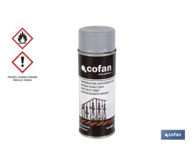 Pintura en spray Imprimación | Color Gris | Antióxido | Envase de 400 ml