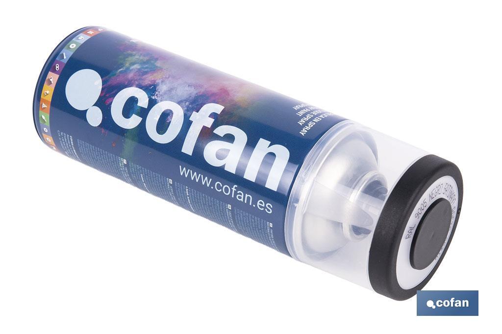 PINTURA ACRIL. 400ML - 9005 NEGRO SATINADO