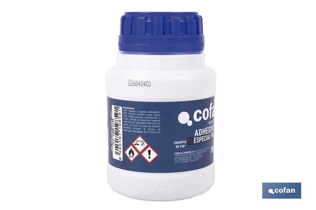 ADHESIVO PARA PVC 250 ML AGUA POTABLE