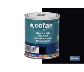 ESMALTE AL AGUA (750 ML) NEGRO SATINADO