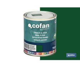 ESMALTE AL AGUA (750 ML) VERDE PRADERA BRILLO