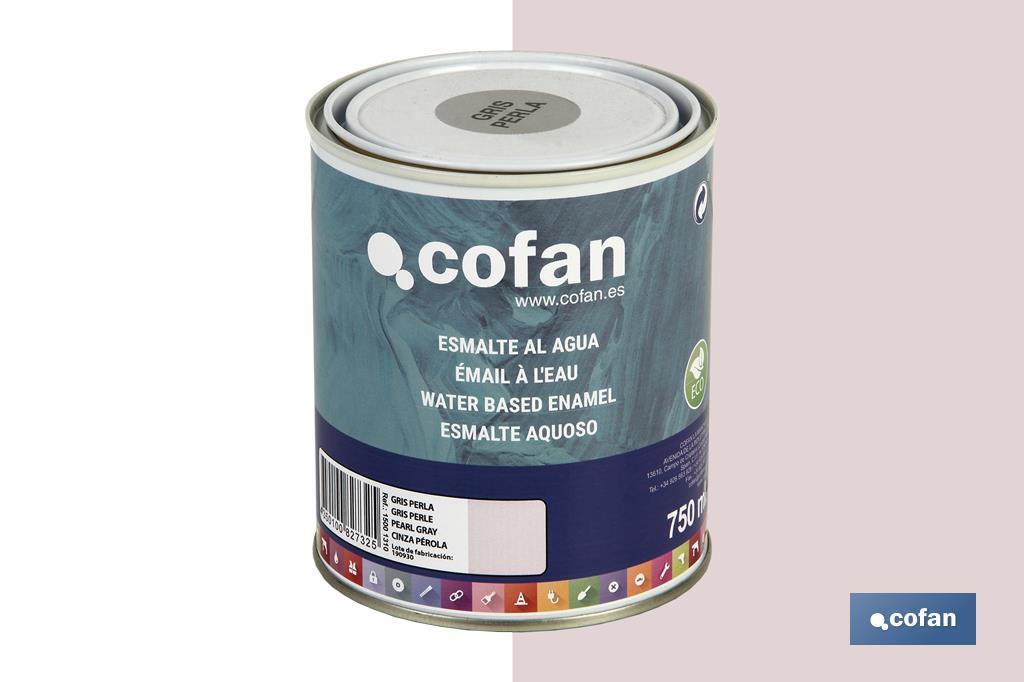 ESMALTE AL AGUA (750 ML) GRIS PERLA BRILLO