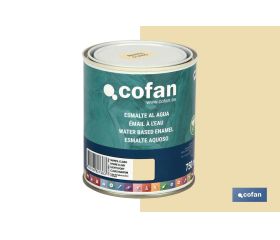 ESMALTE AL AGUA (750 ML) MARFIL CLARO BRILLO